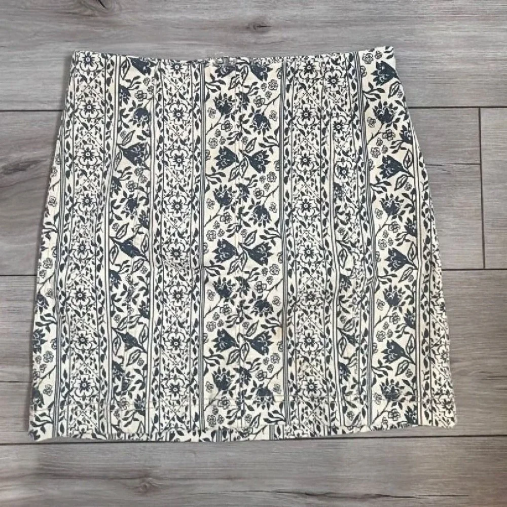 Free People Floral Print Mini Skirt Size 4 Boho Cottagecore